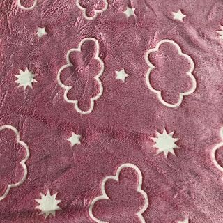Manta Cobertor Infantil Brilha no Escuro para Bebê Criança Microfibra Neon Dinossauro Unicórnio (Nuvem rosa)