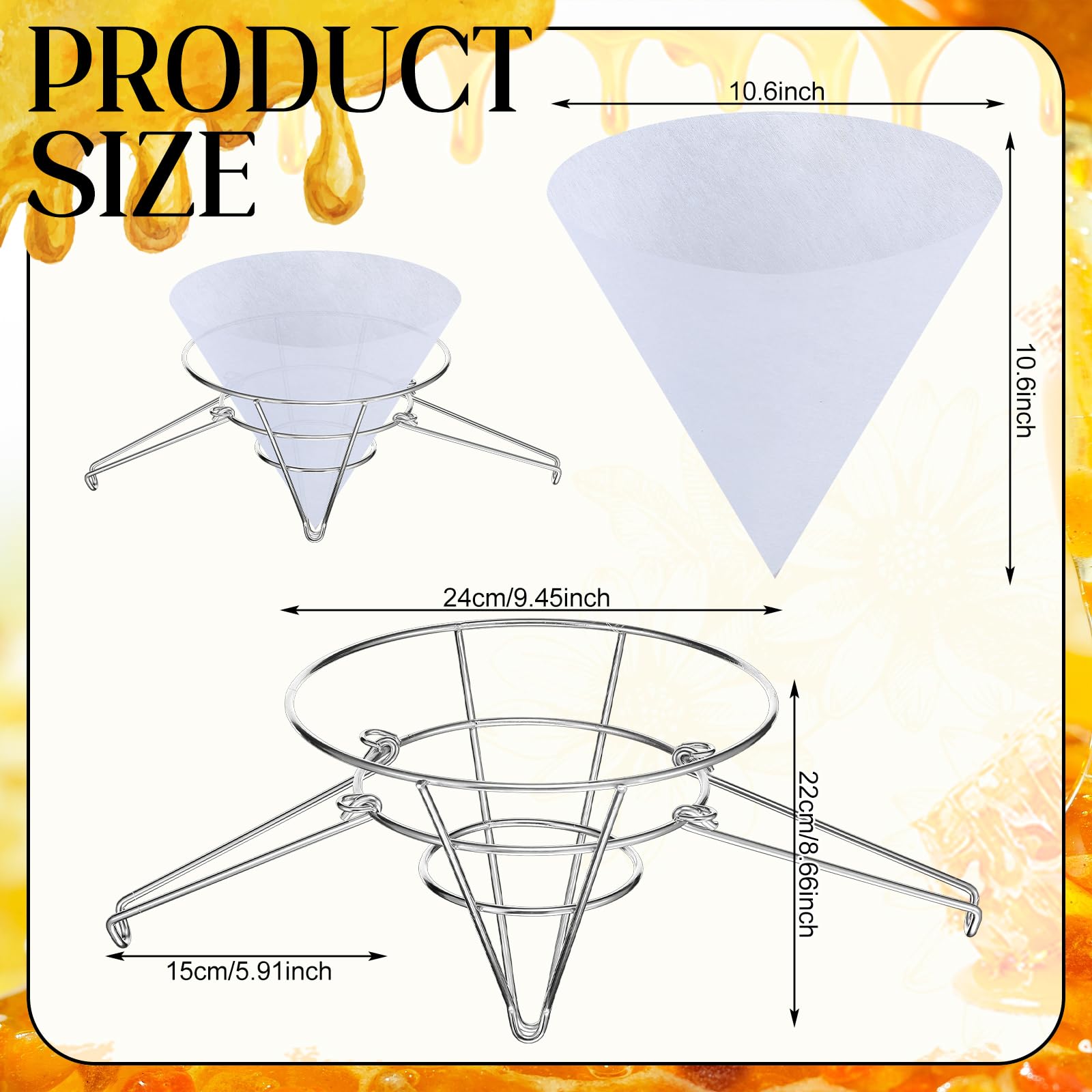 Cinnvoice 14 Pcs Maple Syrup Making Kit with Maple Syrup Hydrometer Kit and Filter Set Include Maple Syrup Hydrometer Test Cup Brush Filter Holder and 10 Pcs Filter Cloths for Maple Syrup Supplies