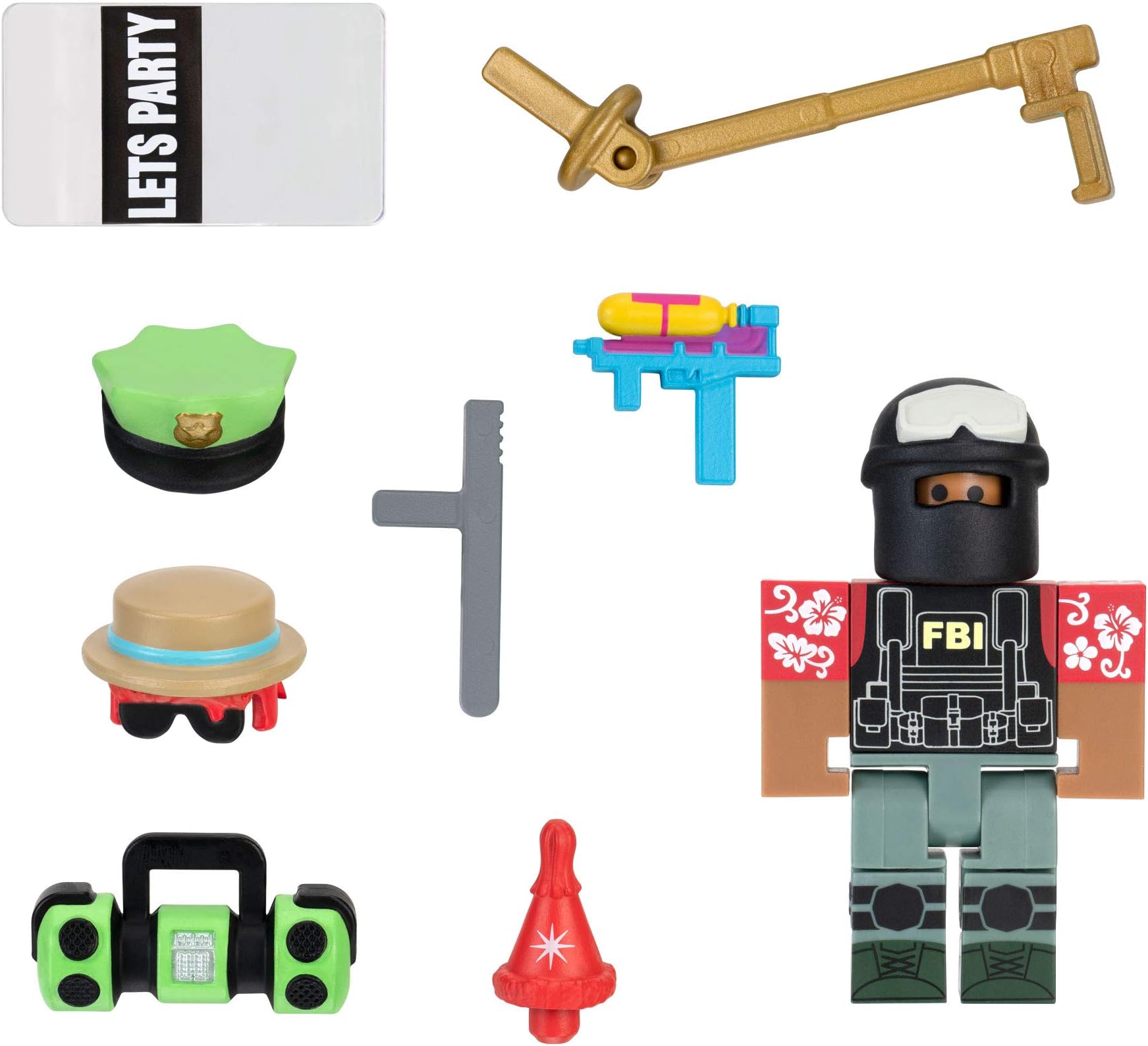 RobloxAvatar Shop Series Collection - Party SWAT Team Figure Pack [Includes Exclusive Virtual Item]