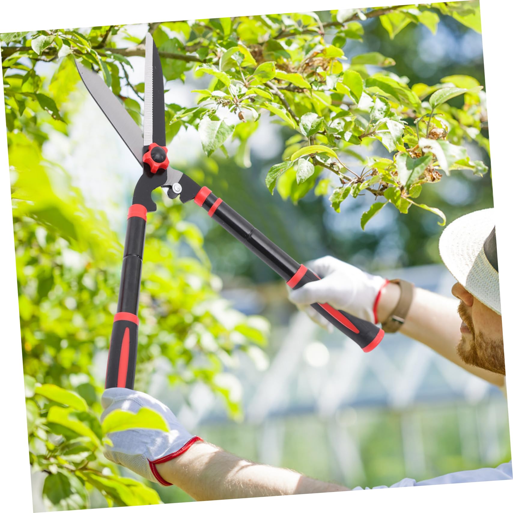 UKCOCO Cesoi Per Siepi Manuali Cesoie Da in Acciaio Impugnature Ergonomiche in Gomma Antiscivolo Utensili Per Potatura Degli Alberi Del