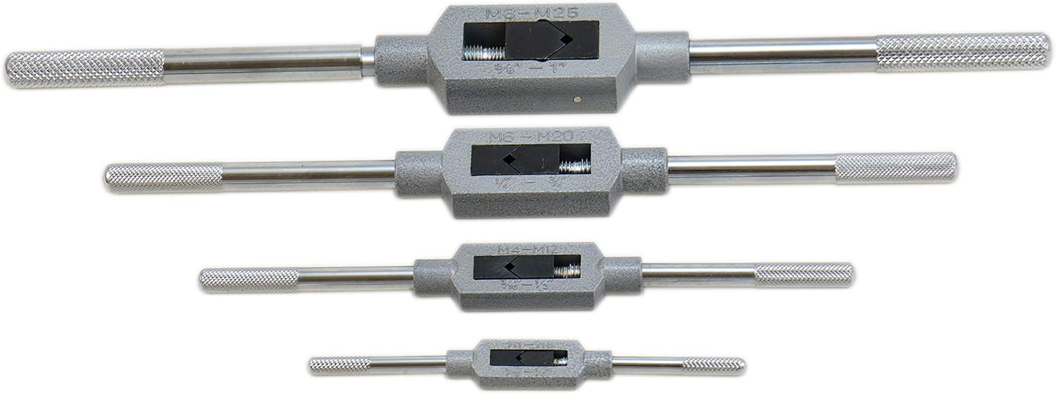 Shars 1/16-1" 4 PCS Tap & Reamer Wrench Set 404-7396 R