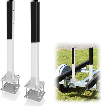 2PCS Boat Trailer Guides Poles Kits, Heavy Duty Boat Guides for Trailers, Boat Trailer Guide Poles, Pontoon Trailer Guide on for Safe Loading and Unloading of Ships