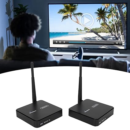 SIK HD Multimedia Interface Extender, Wireless Extender 5.8GHz 100-240V 100 Up to 328ft for TV|1760