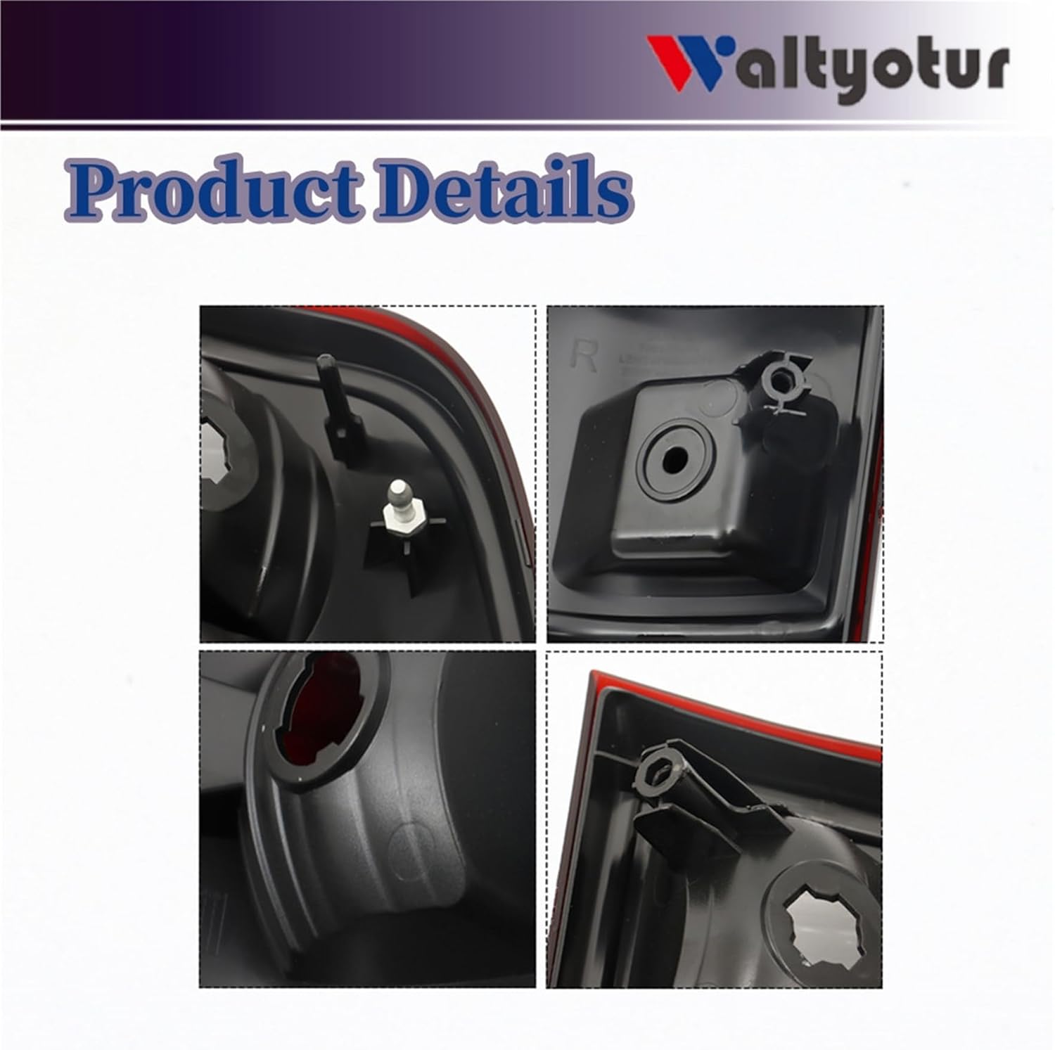 waltyotur A Pair of Smoked Black Taillights Replacement for F250 2008-2016 Tail Lights BC3Z13404A, BC3Z13405A