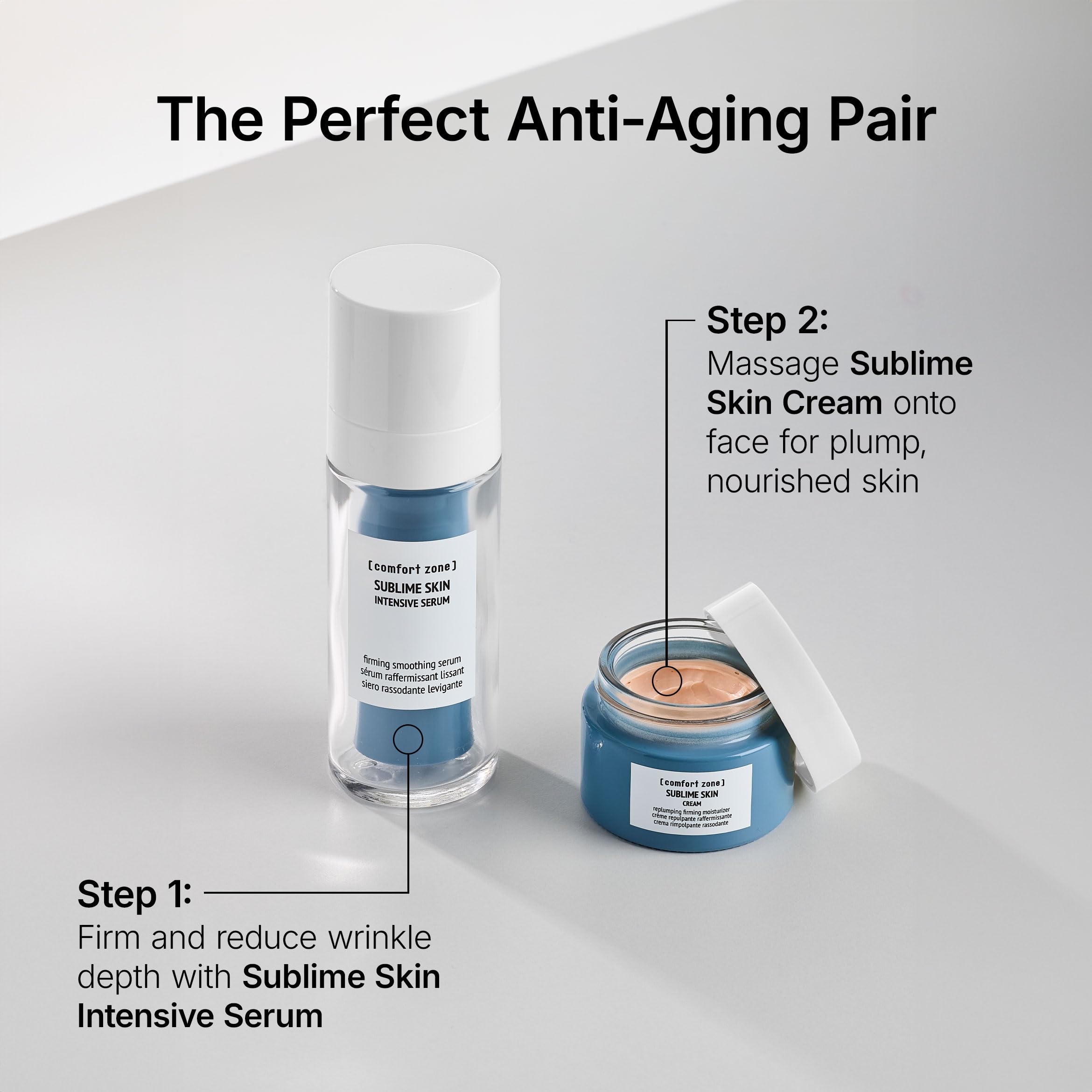 Comfort Zone - Sublime Skin Intensives Gesichtsserum (30 ml), Anti-Aging-Hautpflege gegen Falten, glättende & straffende Formel, vegan, Weiß
