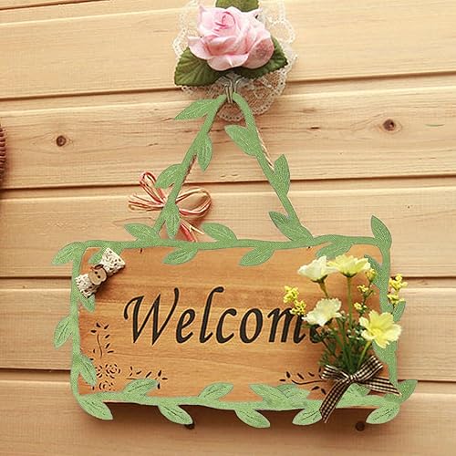 Miniatura 4 de Guirnalda de hojas artificiales de 252 pies, plantas colgantes falsas, hojas verdes, follaje artificial para interiores y exteriores, decoración del