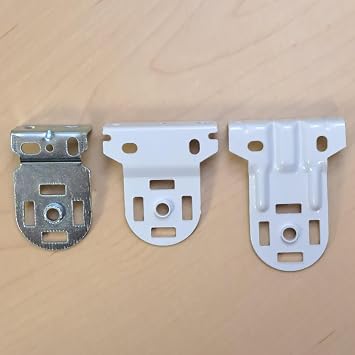 1pair Rollease Brackets with Screws. Fit Skyline Hook Mount Clutch for Roller Shades. SLB660, SLB680, SLB690 Black SLB660, 1.5" Projection