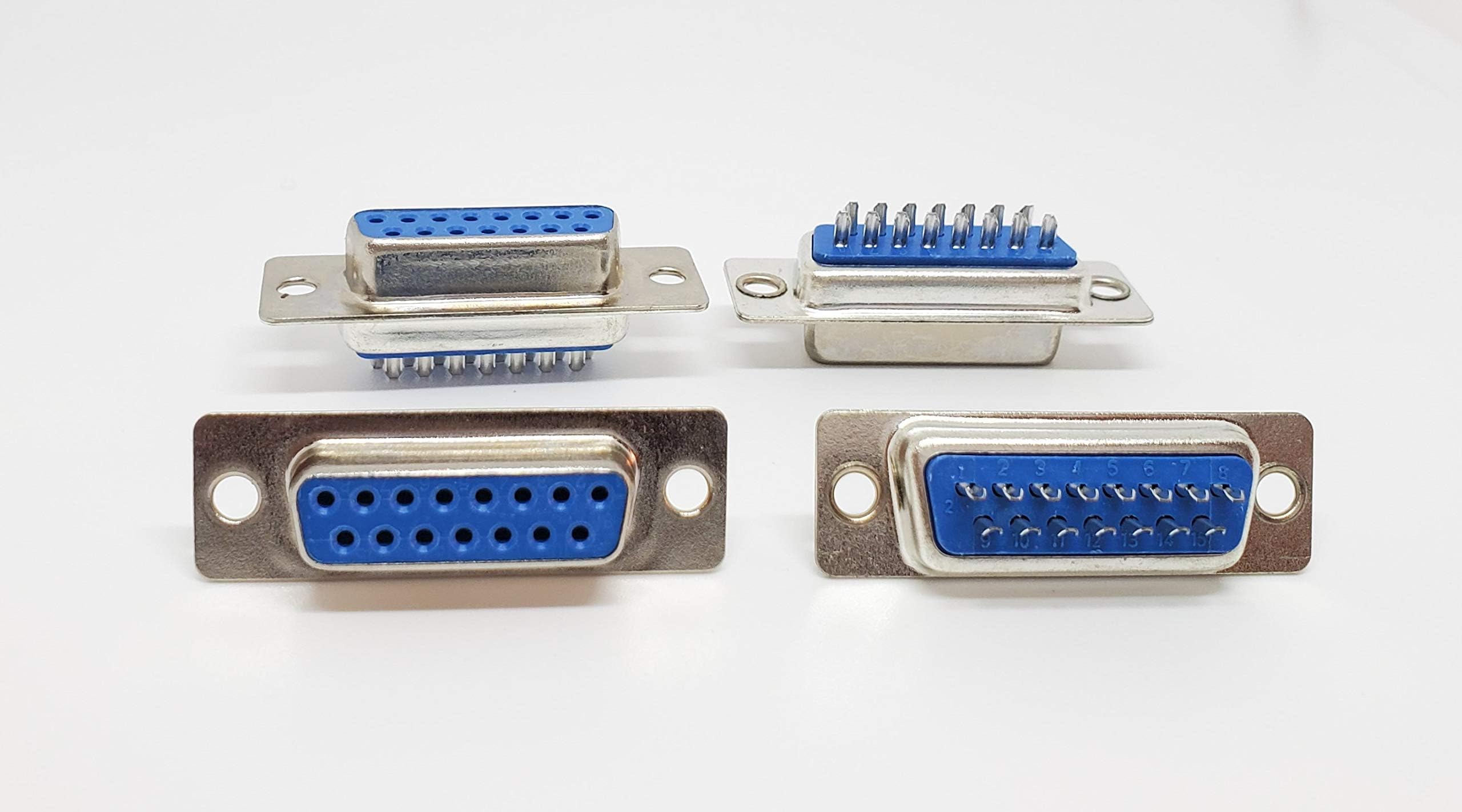 Pc Accessories-DB15 Female D-Sub Solder Type Connector, 5-Pack