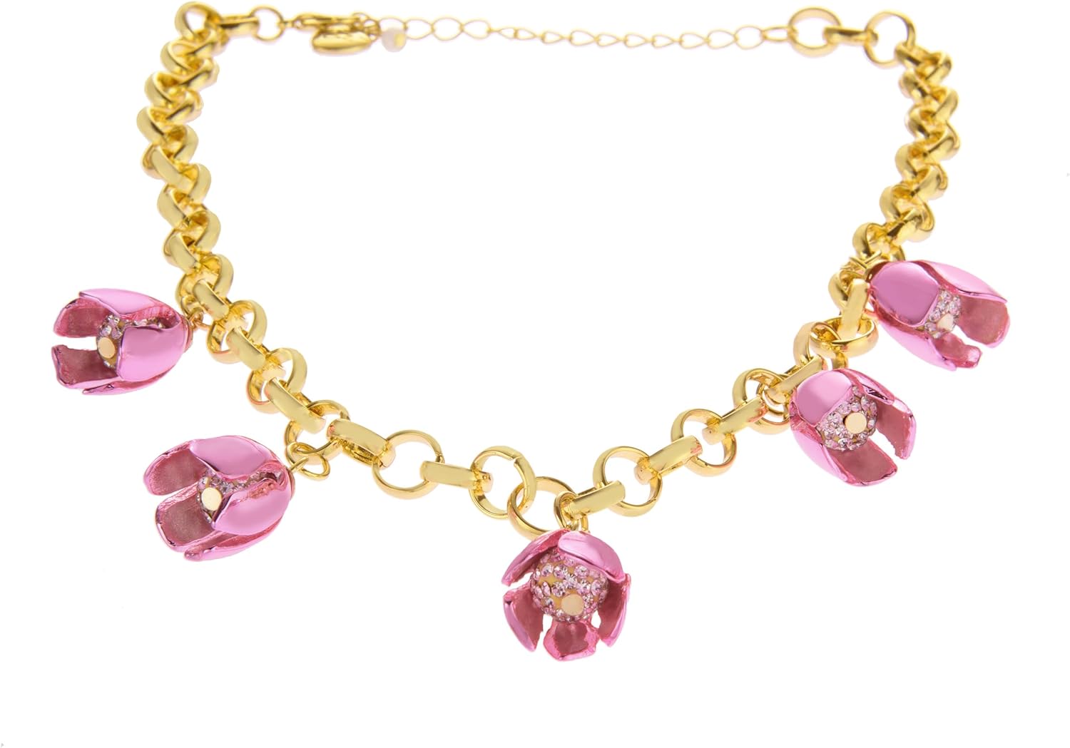 Betsey Johnson Women's Garden Glam Statement Tulip Bib Necklace