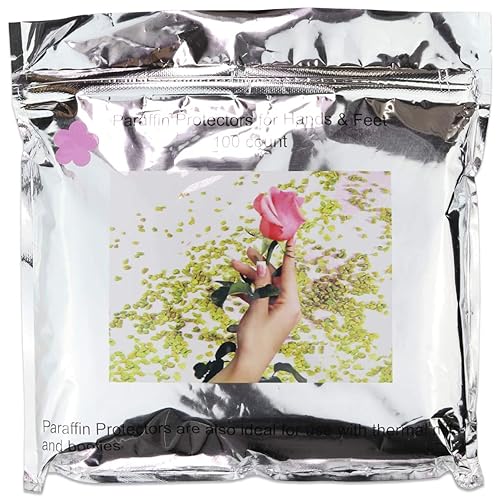 Miniatura 3 de 100 unidades – Guantes térmicos de cera de parafina para manos o pies uso profesional o personal (color tinta)