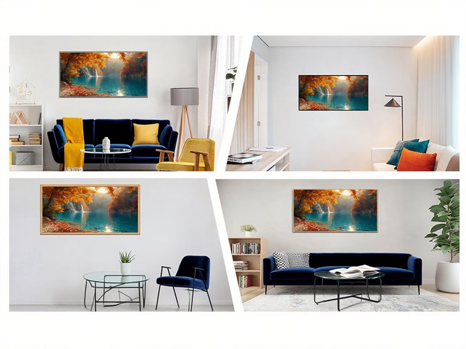 Diamentowe malowanie duży 120x60cm, diament malarstwo jesienne malarstwo diamentowe drzewo malarstwo diamentowe dorośli DIY kryształ haft krzyżykowy puzzle diament rękodzieło, dekoracja domu, prezent