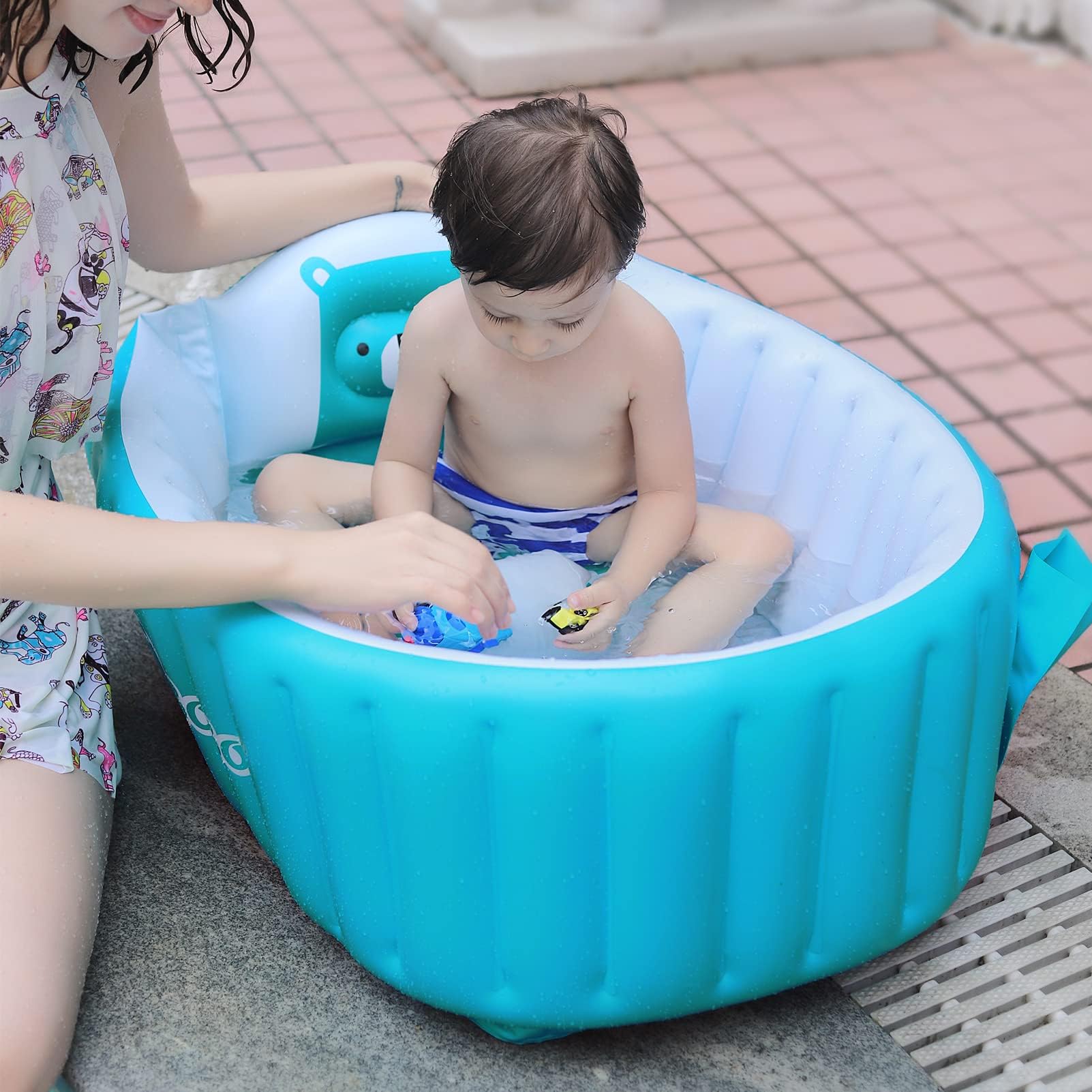 Inflatable Baby Bath Tub Portable Foldable Travel Mini