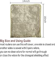 Vista 7 de WiFi Router Cover,Smart High Protection Router Cover, Versatile Shielding WiFi Guard(14IN x 15.5IN)