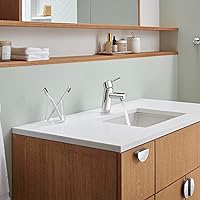 Vista 26 de GROHE 34271ENA Concetto, Single Hole Single-Handle S-Size Bathroom Faucet 1.2 GPM Less Drain, Brushed Nickel