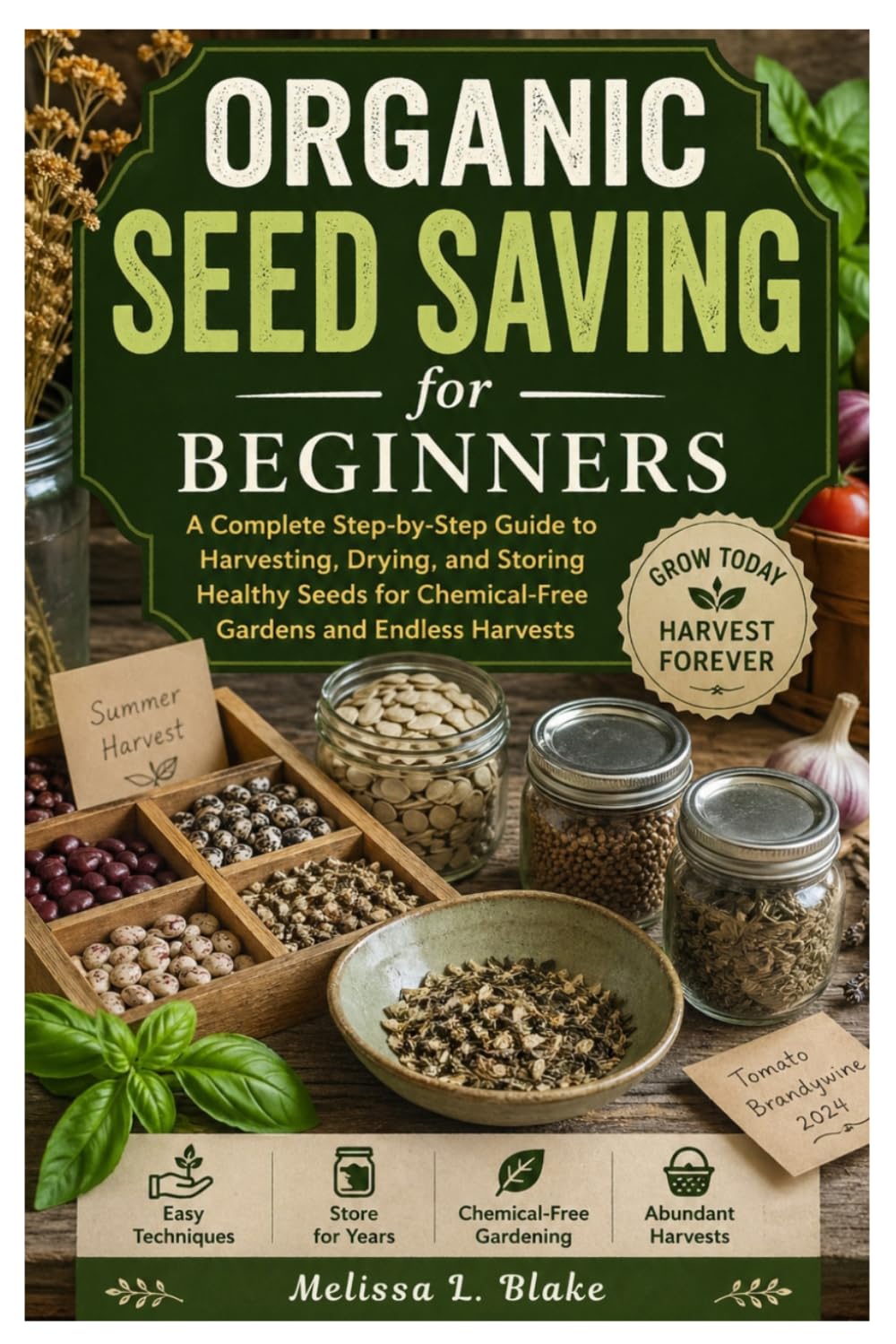 Organic Seed Saving for Beginners: A Complete Step-by-Step Guide to Harvesting, Drying, and Storing Healthy Seeds for Chemical-Free Gardens and Endless Harvests