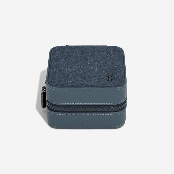Stackers Blue Canvas Watch & Jewellery Box