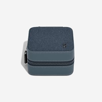 Stackers Blue Canvas Watch & Jewellery Box