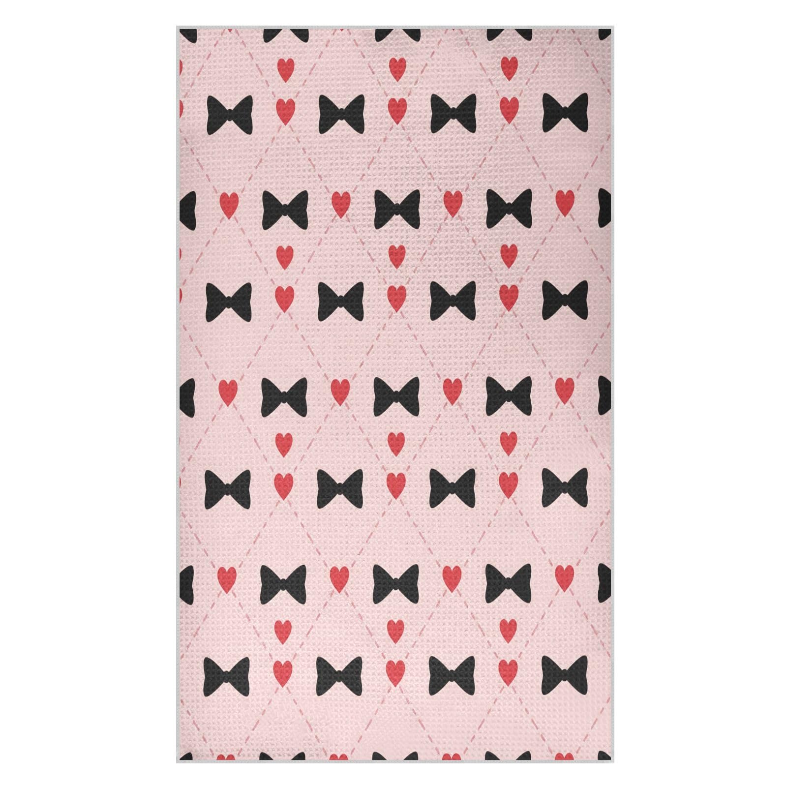 BURSTDDY Bows Kitchen Towels,Absorbent Dish Towels 1 Pack