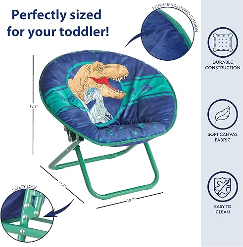 Miniatura 81 de Idea Nuova Paw Patrol Skye - Silla plegable Saucer™ de 19 pulgadas con marco de metal rosa, a partir de 3 años Avengers / Gris,Pistas de