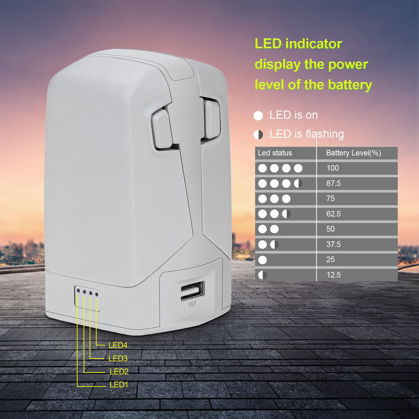 Base de carga de batería bidireccional concentradores de carga eficiente para estación de carga de batería con indicadores LED