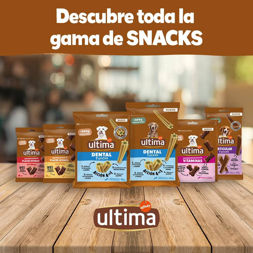Ultima Snacks para Perros Medianos y Grandes Dental Sticks 13 x 180g