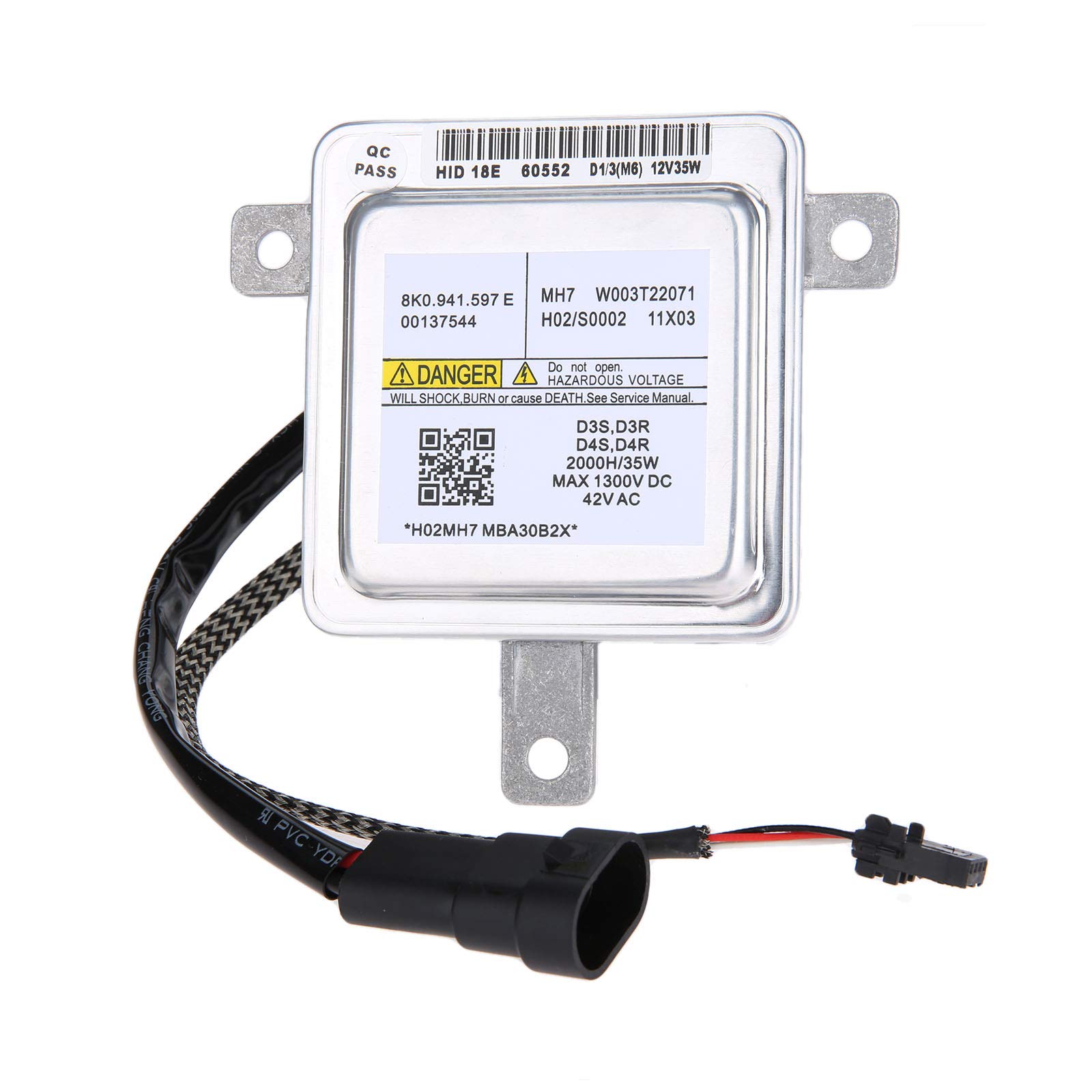 Aupoko 8K0941597E HID Ballast, Xenon HID Headlight Ballast Control Unit D1S D1R, Replace# 8K0-941-597 W003T22071, Fits for Audi A1A3 A4 A5 A6 A7 A8 VW Golf