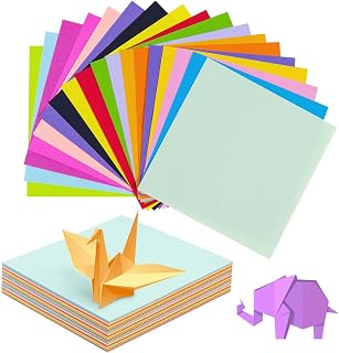 SenseYo 400 Sheets Origami Paper Kit for Easy Fold Paper Beginner, 20 Colors 6 Inch x 6 Inch