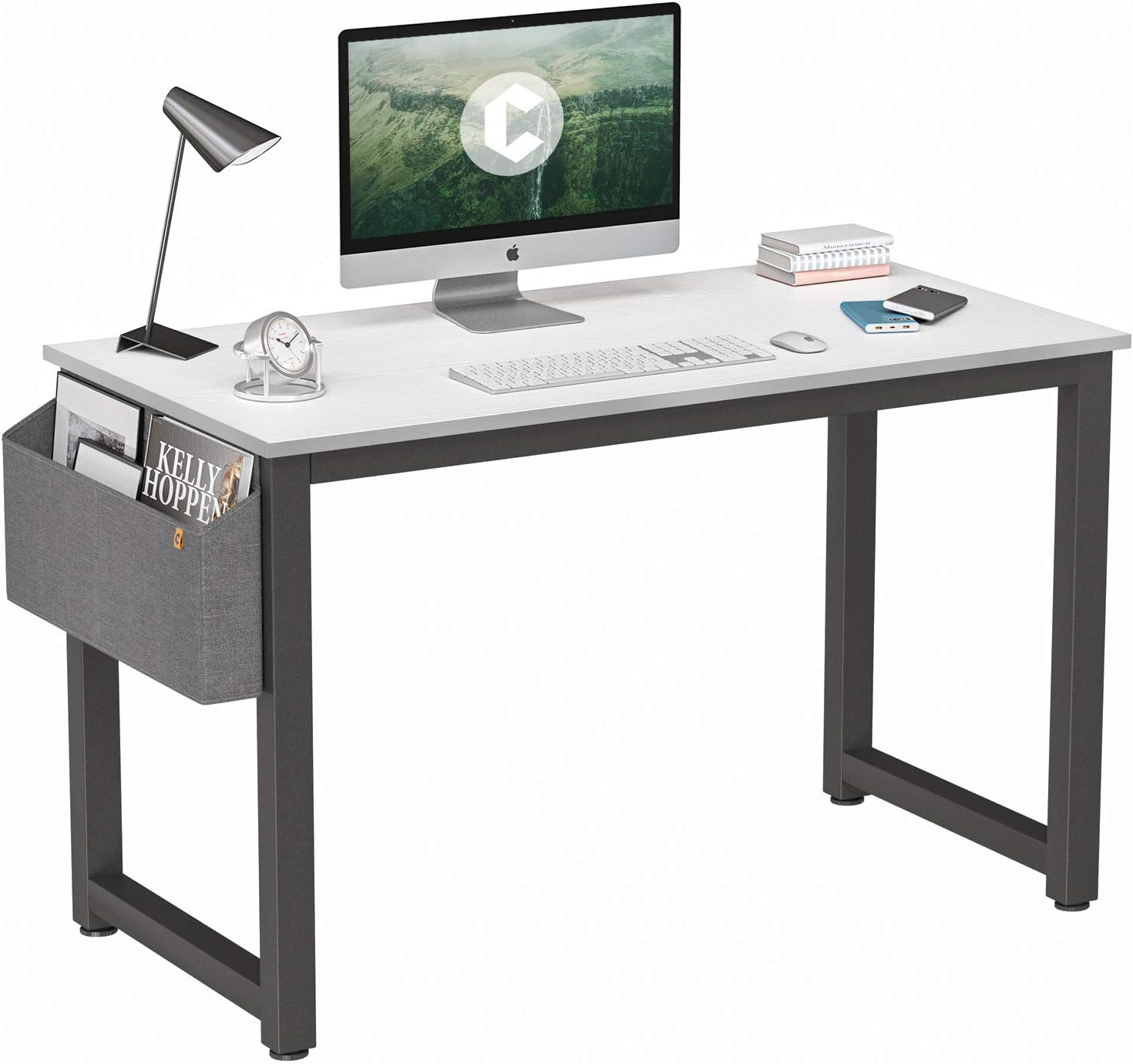 Amazon.com: Cubiker Computer Desk 47" Sturdy Office Desk Modern Simple ...