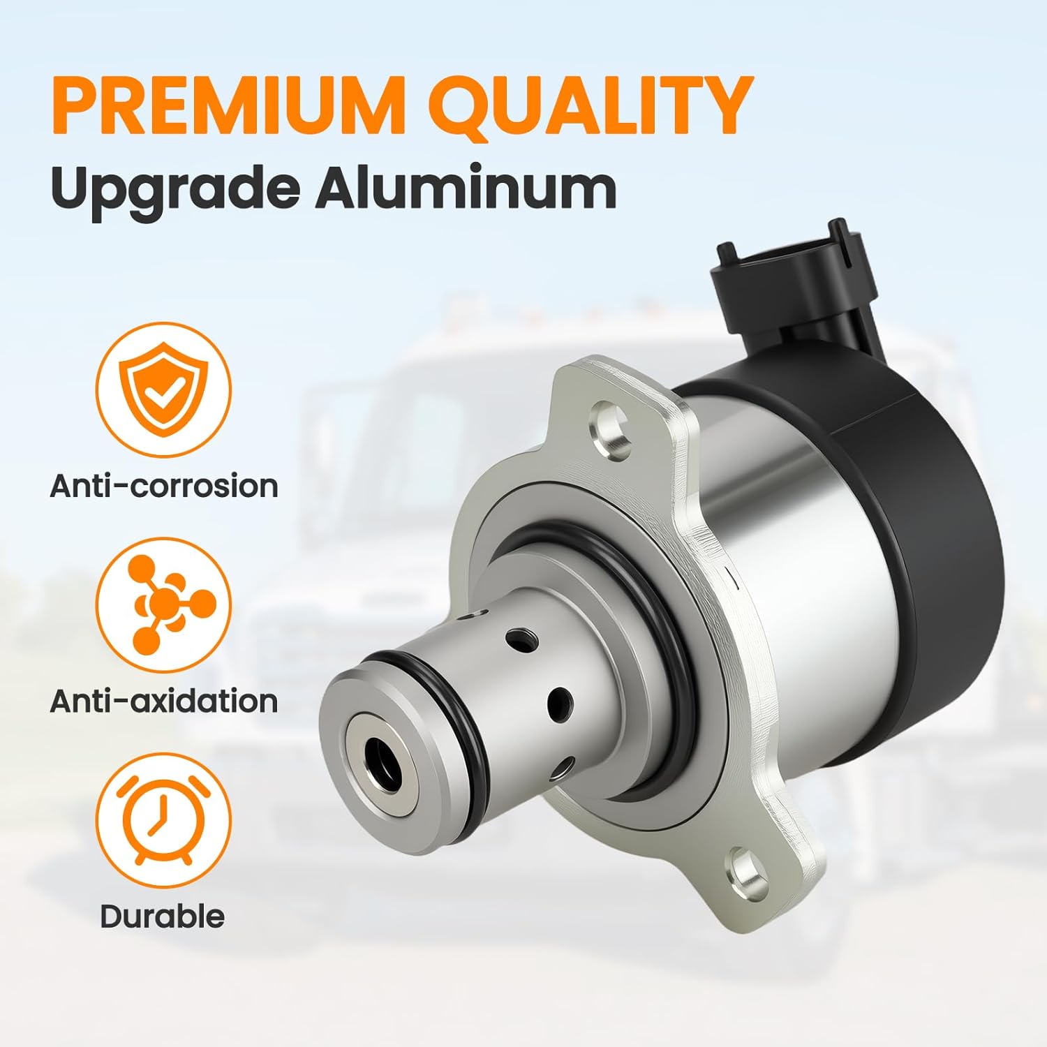 A0000900069 Fuel Pump Metering Unit Fuel Meter Quantity Control Valve Compatible with Freightliner Cascadia Western Star Detroit DD13 DD15 DD16 Diesel Engines 2007-2022