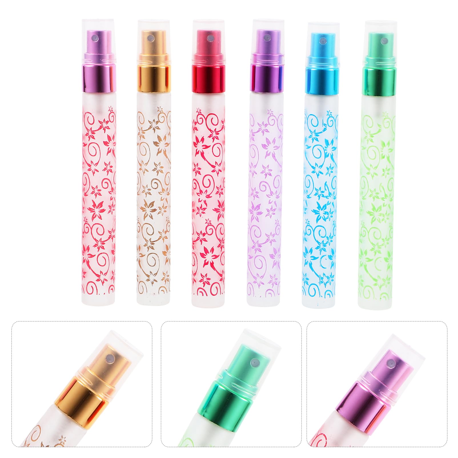 4 Set Bottiglie Spray Opaco Per Cosmetici E Profumi Pratiche Per Viaggi Ricaricabili E Riutilizzabili 6 Pezzi*4