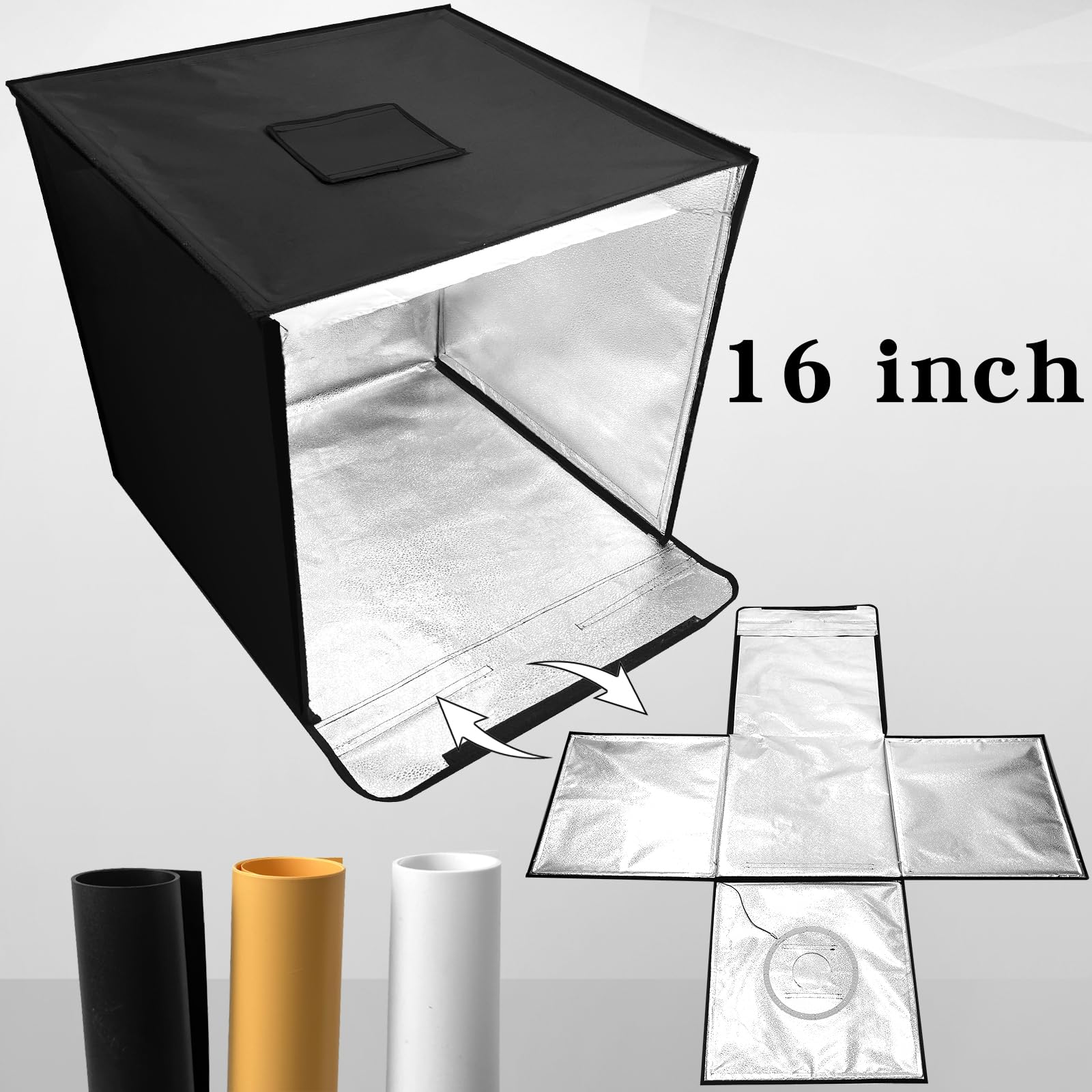 Timable Light Box Dimmable LED Light Box Portable Photo Studio Light Box – 24”x24 ...