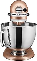 Vista 64 de KitchenAid KSM150PSAC Artisan Series - Batidora de pie con capacidad de 5 cuartos o 4.7 litros, incluye escudo vertedor Azul hielo