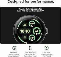 Vista 3 de Reloj inteligente Google Pixel Watch 3 (41mm) Modelo 2024 - Reloj inteligente Android, seguimiento de frecuencia cardíaca, Fitbit para correr
