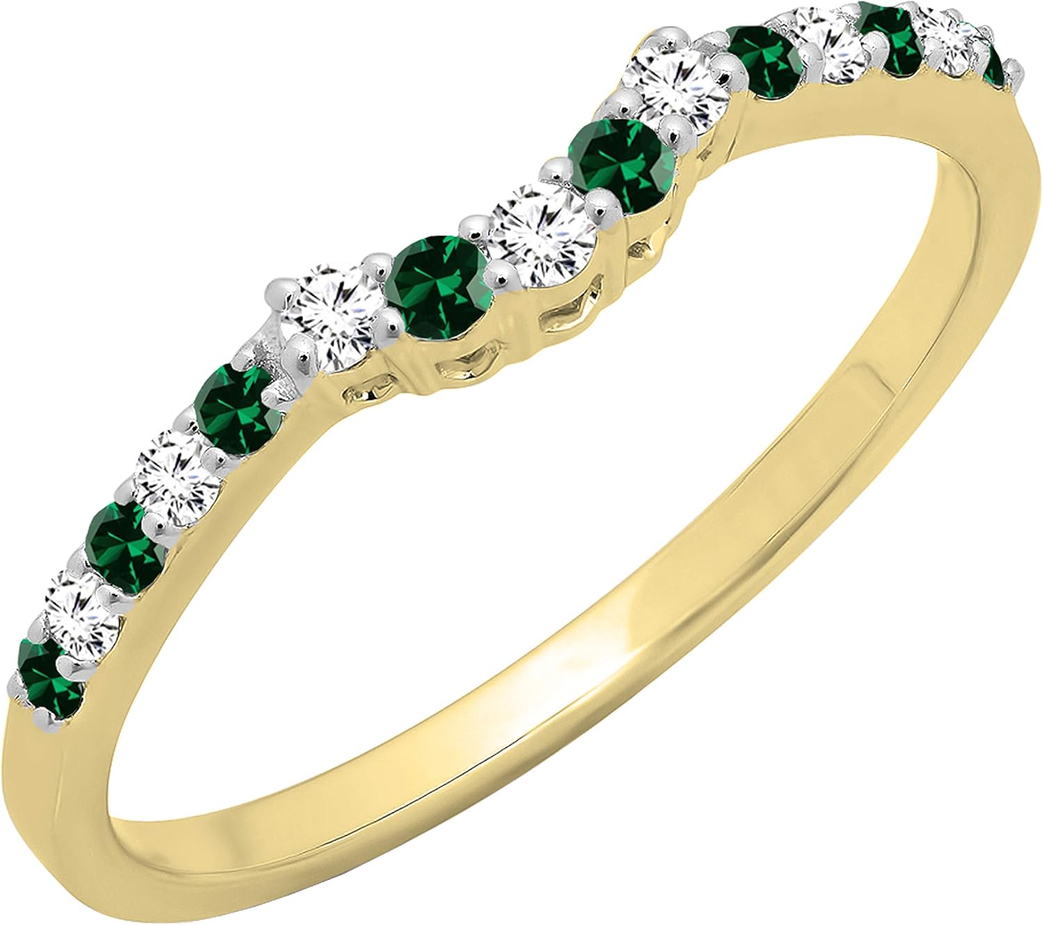 Dazzlingrock Collection Anillo Apilable De 14 Quilates
