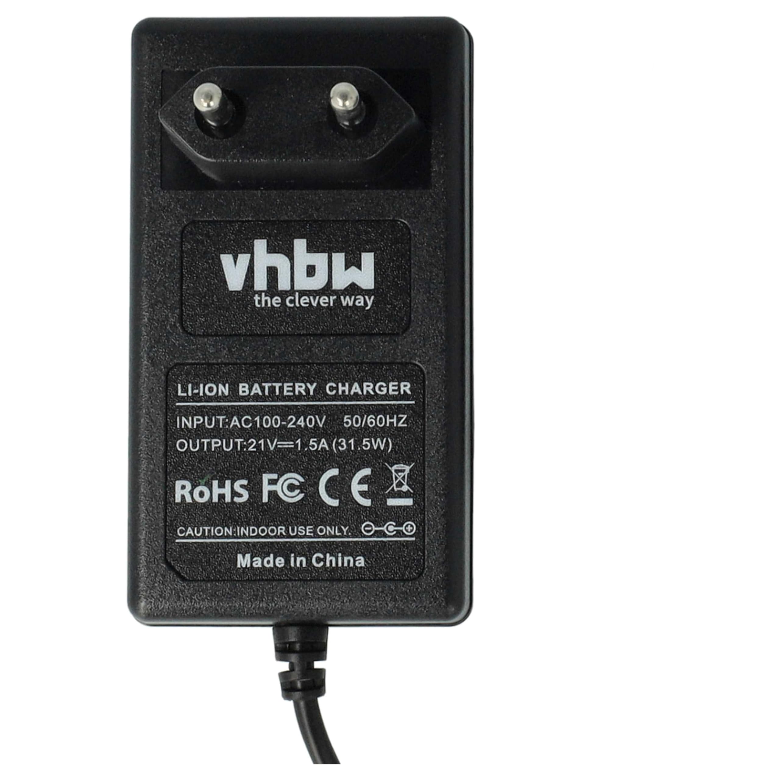 vhbw Cargador Compatible con Metabo BS 18 LT BL Q, BS 18 LT Quick, BS18 LTX, BS 18 LTX-3 BL Q I, BS 18 LTX BL Q I Herramientas, baterías de Li-Ion