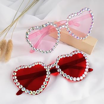 Hitopin 24 Stück Party-Brillen - Lustige Stern- & Herz-Brillen Für Feste