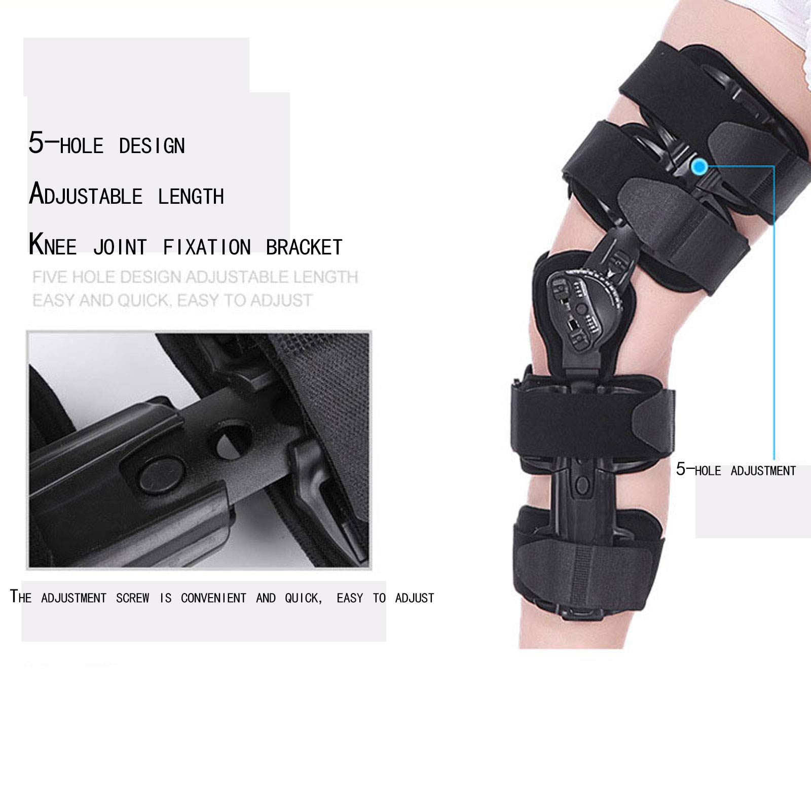 Przegubowy Stabilizator Kolana, Stabilizator Kolana, Przegubowy Stabilizator Kolana, Regulowany Stabilizator Kolana, Stabilizator Kostki, Zmniejsza Ból,Black
