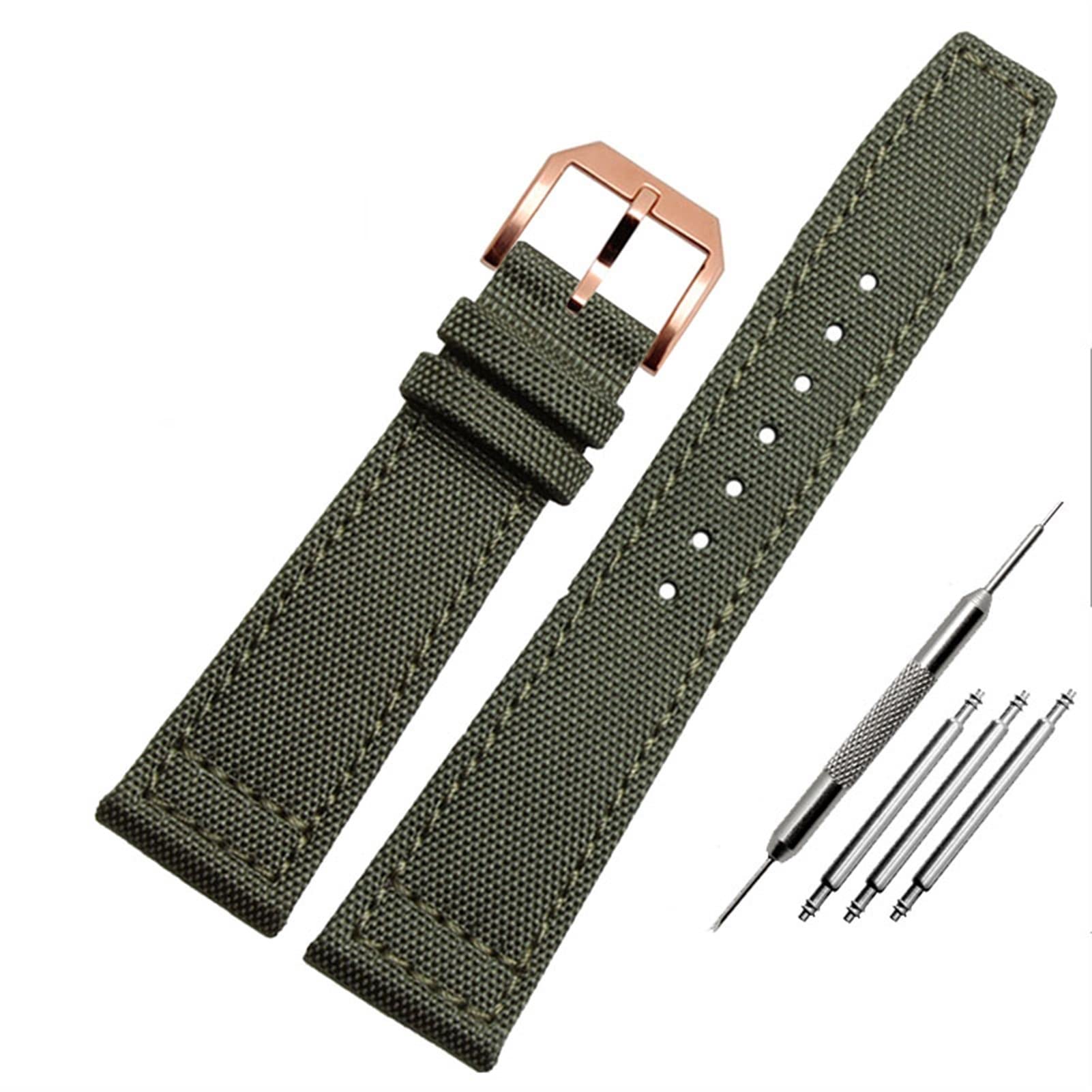 Nylon Watch Band Dla IWC Portugalski Pilot Seria 20mm 21Mm 22mm Zegarki Na Rękę Płótno Bransoletka, Wielobarwna, 22mm