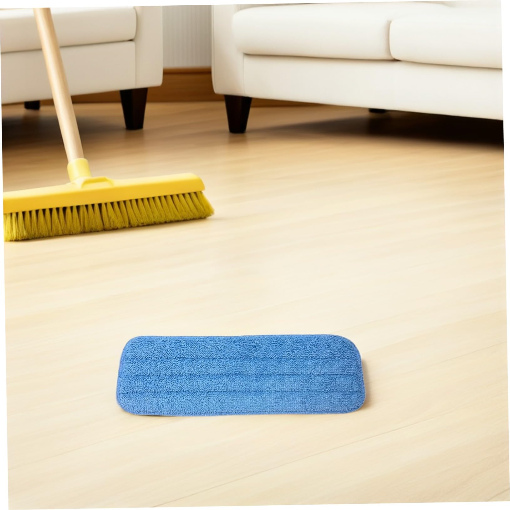 PLAFOPE 10 Pezzi Panni Microfibra per Mop Spray Riutilizzabili Lavabili Ricambi per Pulizia Pavimenti e Compatibili con Sistemi Mop Spray