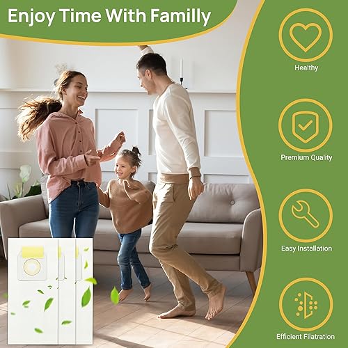 Miniatura 7 de Paquete de 12 bolsas de vacío de repuesto estilo 7 para aspiradoras Bissell PowerForce en bolsas 3522 3545 3550 3554 series, repuesto # 32120