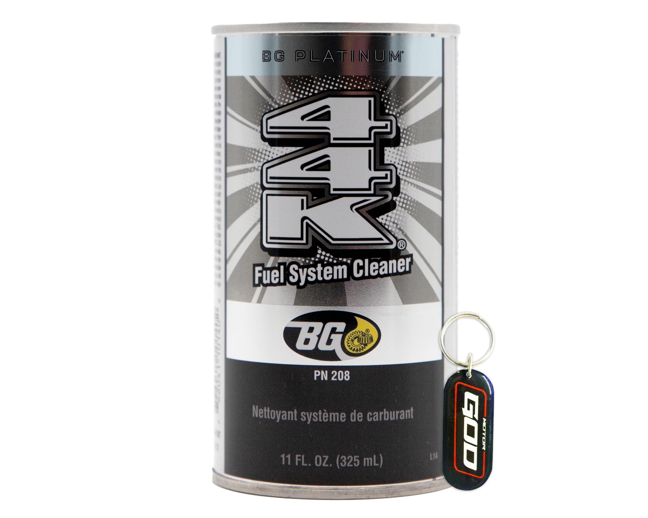 NEW BG Platinum 44K 11oz Can with Motor God Key Chain