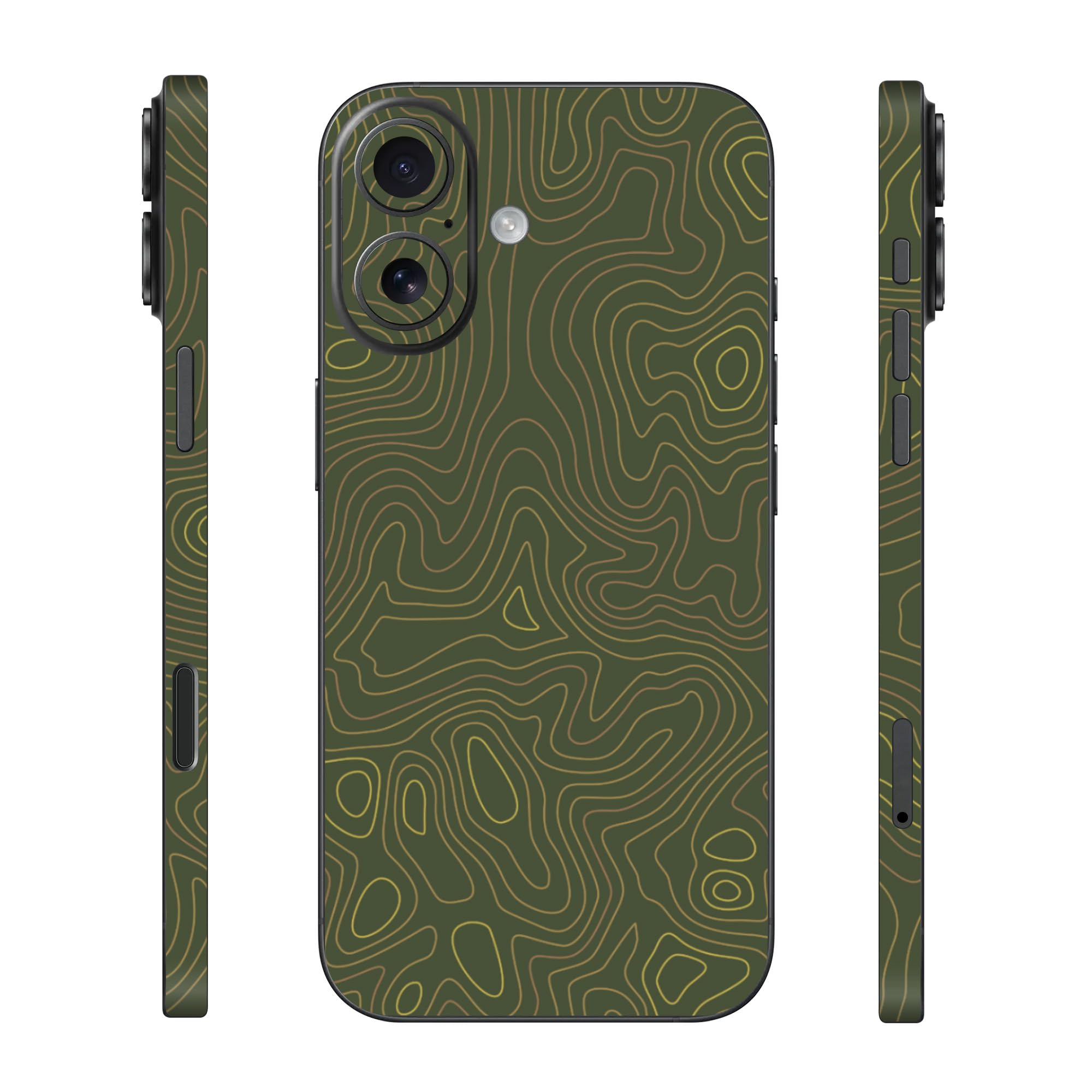 Capes India Mobile Phone Skins Compatible with Apple iPhone 16 | Not a Cover/Case | Protective Film Vinyl Sticker (Terrain, Full Body Skin)