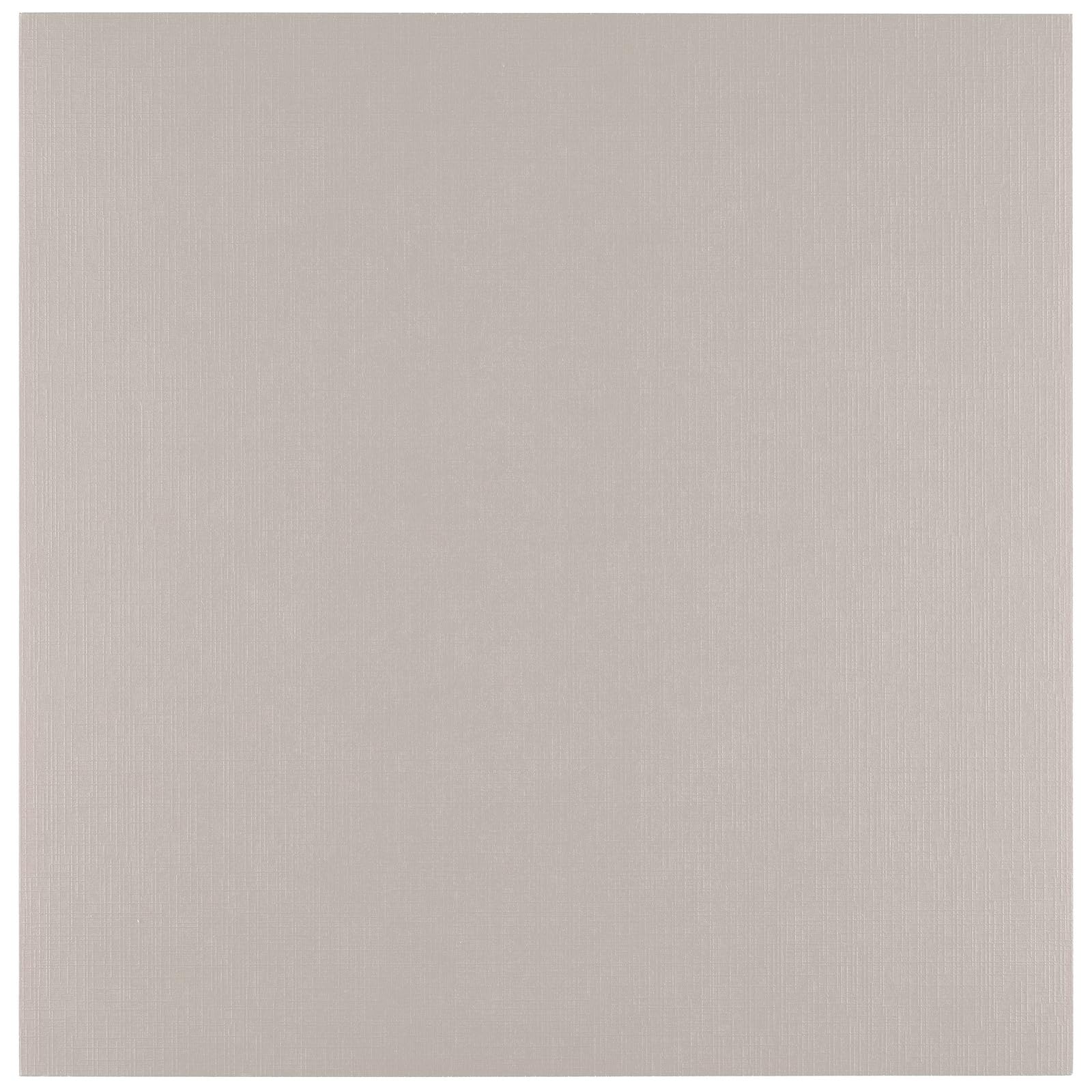 Vaessen Creative Linen Cardstock 12 x 12-25 pcs - Rhino (Grey) - 250 GSM Coloured Paper - Card Making Supplies for Scrapbooking and Crafting