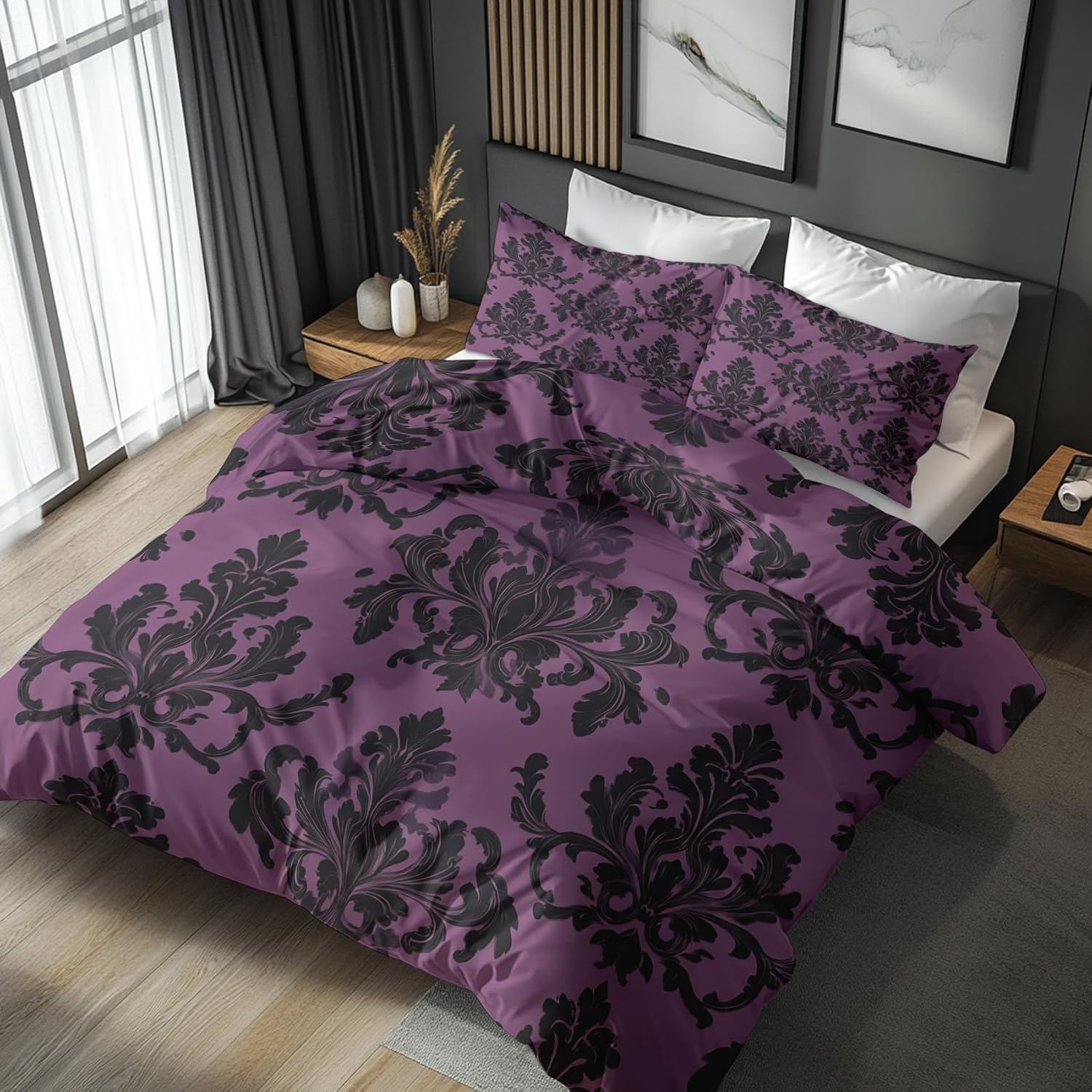 Housse de couette 200x200 confortable et respirante avec fermeture éclair invisible