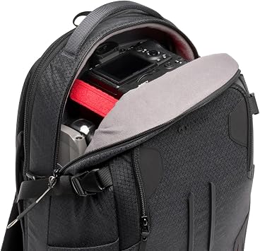 Manfrotto PRO Light Backloader M, Professional Camera Backpack for Cameras, Top and Rear Access, Double Tripod Mount, Padded Backpack with Interchangeable Dividers, Black