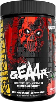 Mutant GEAAR, 10g EAAs + Arginine, Electrolytes, Fruit Punch, 14.8 oz