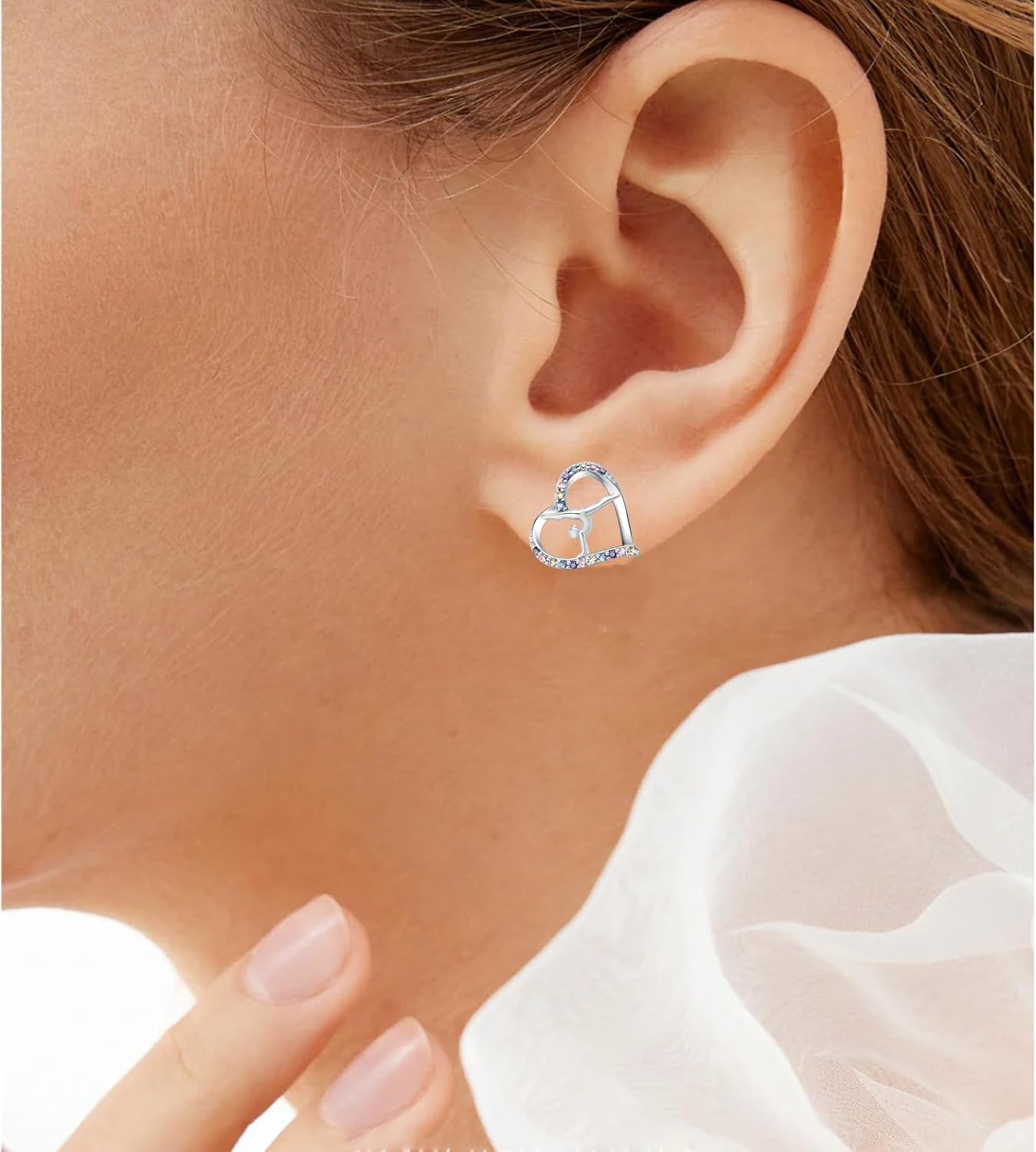 925 Sterling Silver Gymnastics Stud Earrings Hypoallergenic Gymnastics Gifts Jewelry for Gymnast Women - Image 6