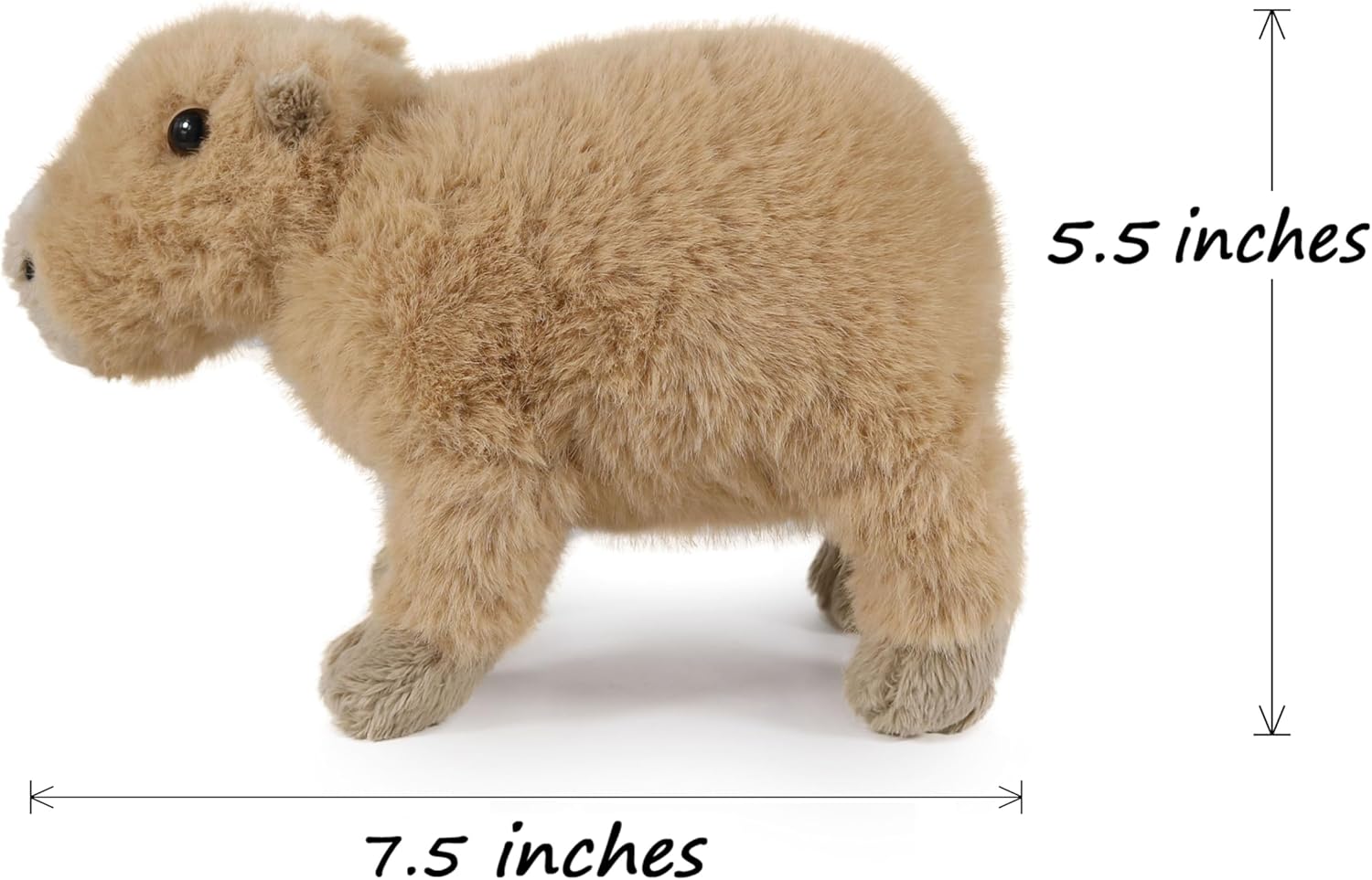 Ice King Bear Realistic Capybara Stuffed Animal Plush Toy 7.5 Inches
