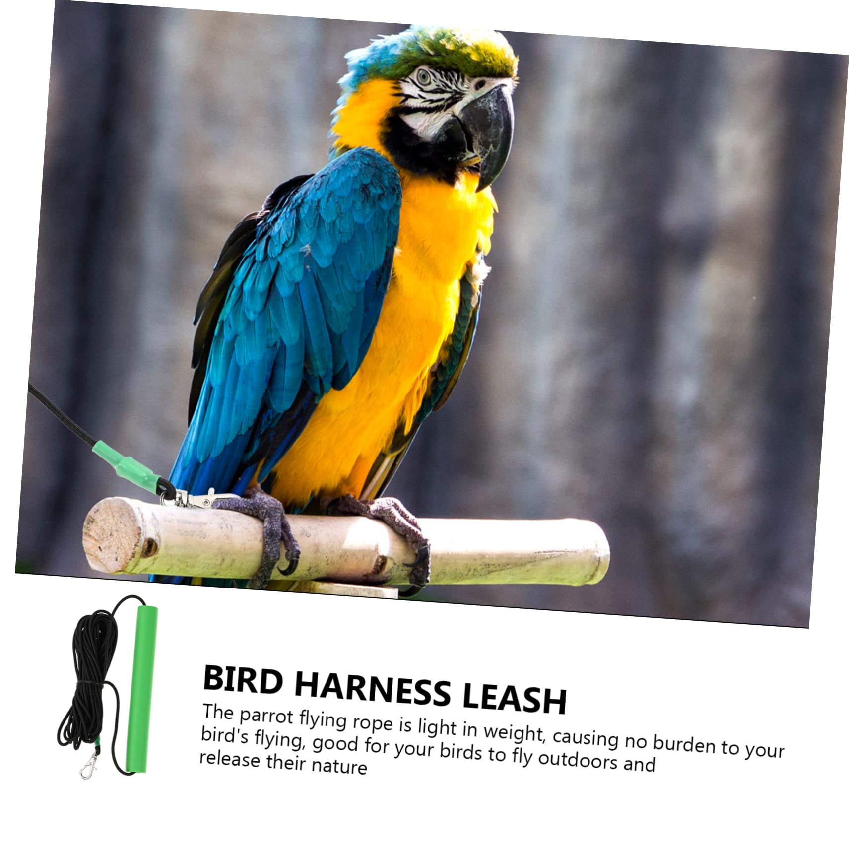 2 Cuerdas De Tracción para Pájaros, Correas para Loros, Cuerdas para Caminar, Correas para Mascotas, Arnés para Pájaros, Correas para Entrenamiento De Pájaros, Cuerdas para Volar,