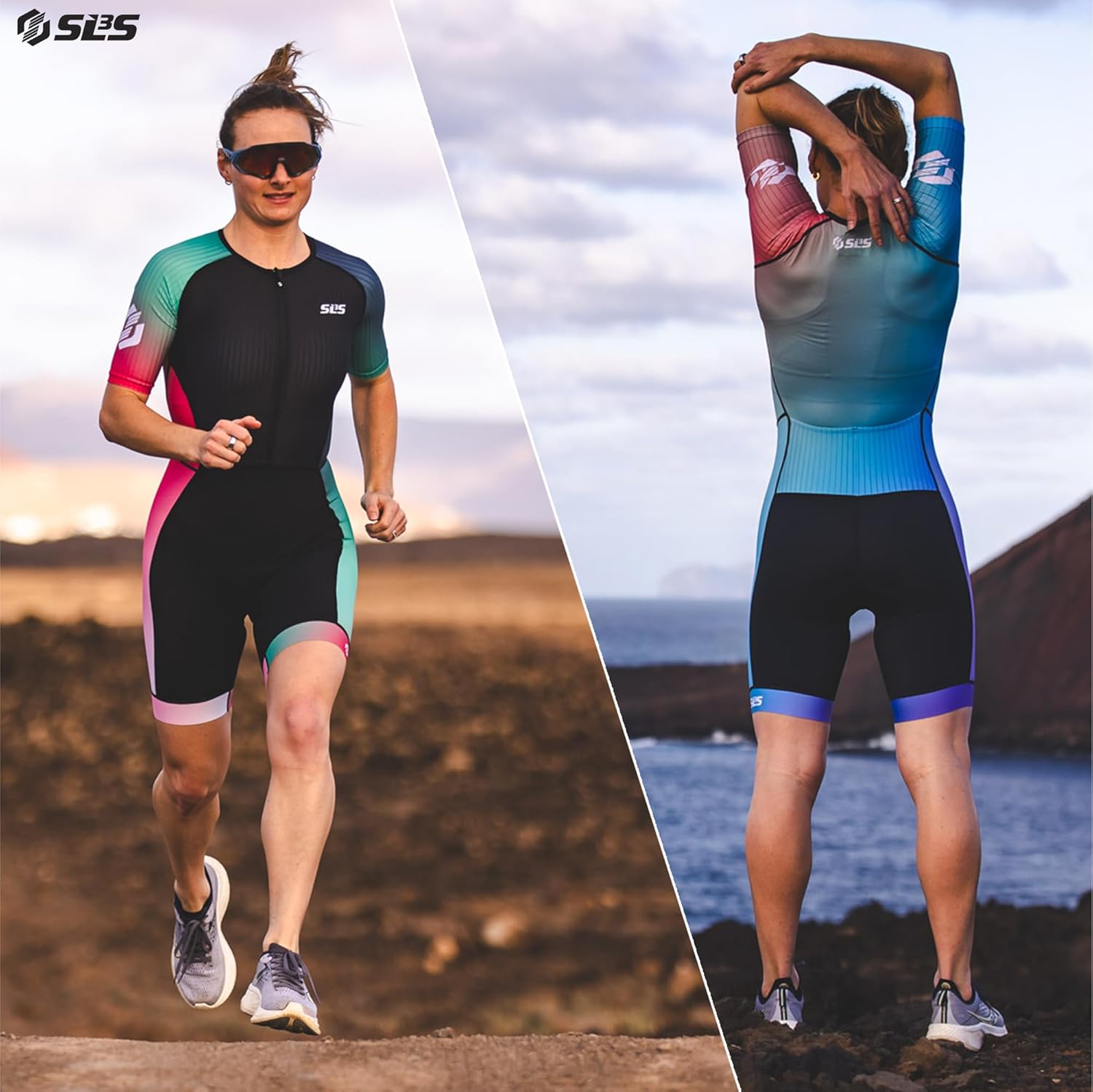 SLS3 Triathlon Suits Women Elite Aero Sleeved Tri Suit Women, Trisuit, Quick-Dry, Italian Chamois, Ready for Any Distance - Image 4